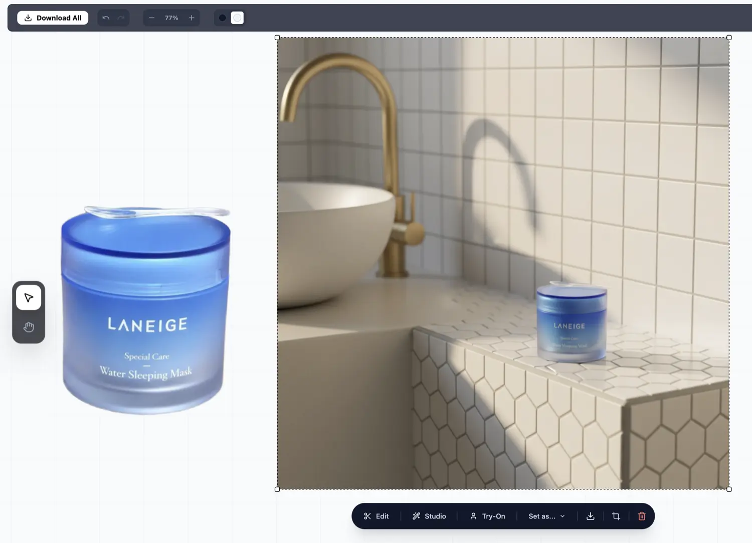 Studio Photoshoot Creator