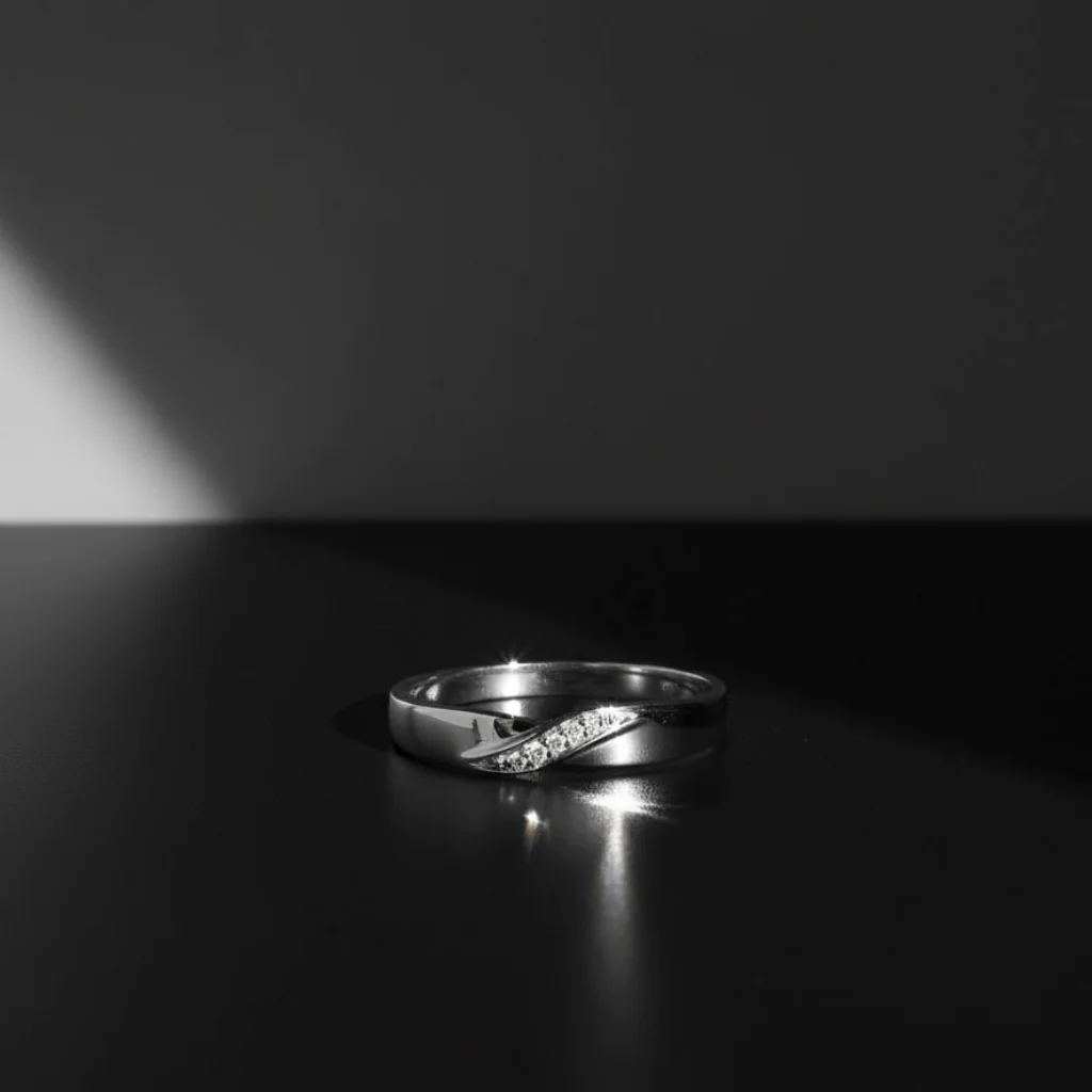 Silver ring - AI Photography Shot