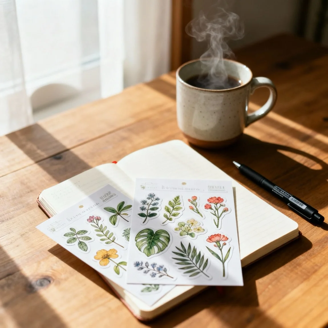 Sticker sheet photography